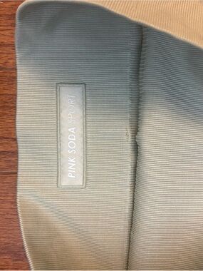 PINK SODA SPORT Olive Green Ribbed Active Top